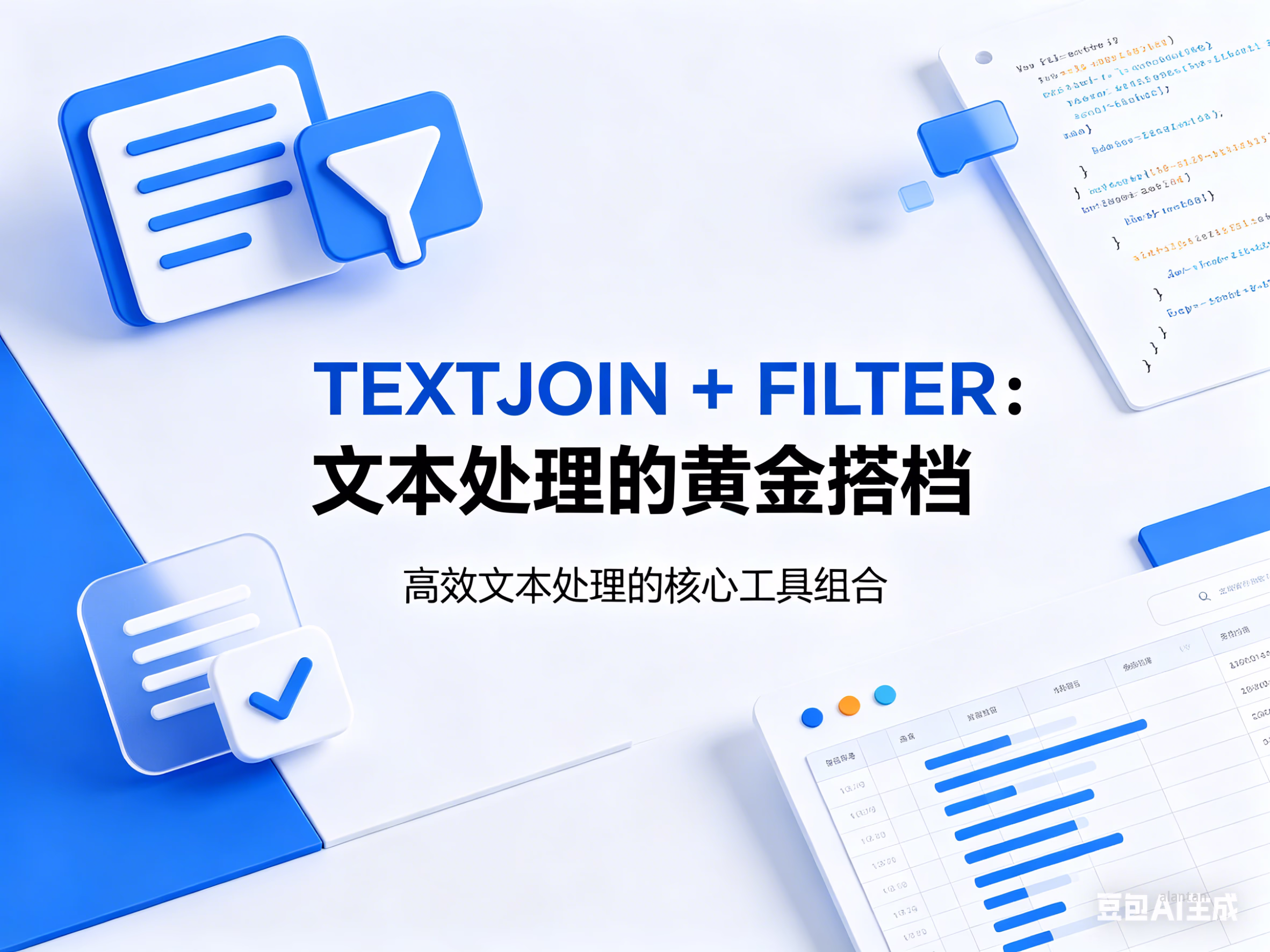 TEXTJOIN + FILTER：文本处理的黄金搭档